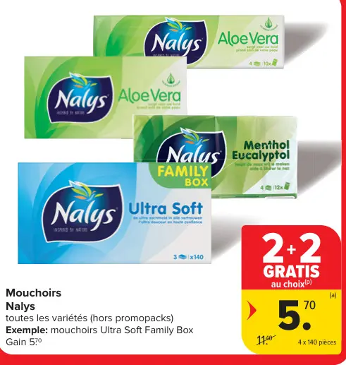 Offre: Mouchoirs