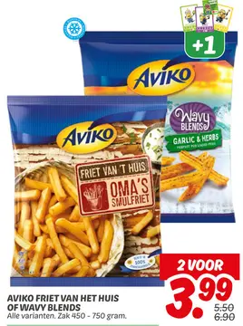 Aanbieding: Aviko friet van het huis of wavy blends