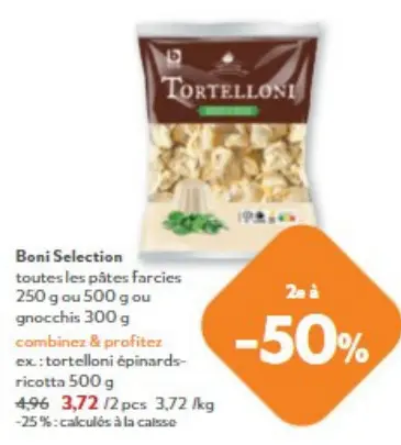 Offre: Pâtes farcies