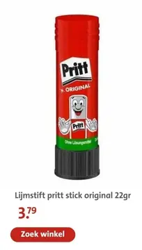 Aanbieding: Lijmstift pritt stick original