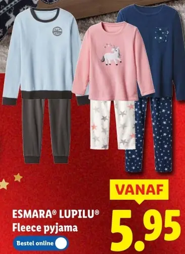 Promotie: Fleece Pyjama