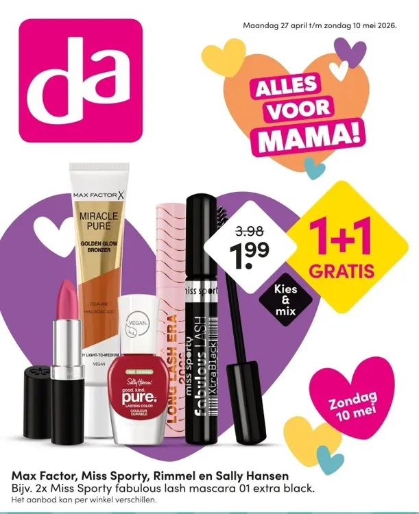 Aanbieding: Max Factor, Miss Sporty, Rimmel en Sally Hansen
