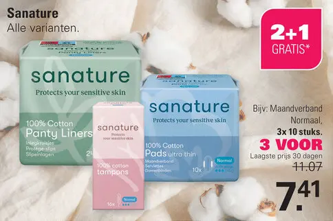 Aanbieding: Sanature Maandverband
