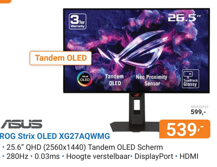 Aanbieding: ROG Strix OLED XG27AQWMG