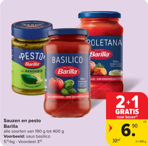 Promotie: Sauzen en pesto