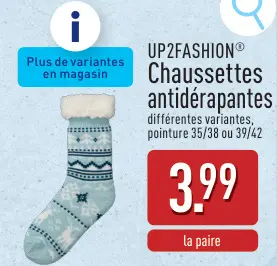 Offre: Chaussettes antidérapantes