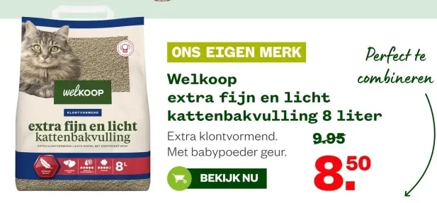 Aanbieding: Extra fijn en licht kattenbakvulling