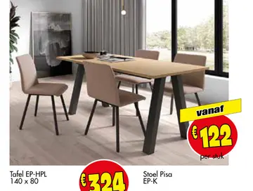 Aanbieding: Tafel EP-HPL