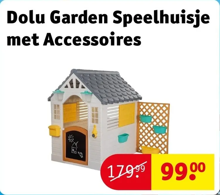 Aanbieding: Garden Speelhuisje met Accessoires