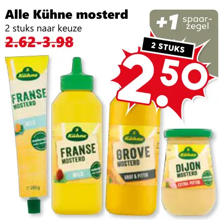 Aanbieding: Alle Kühne mosterd