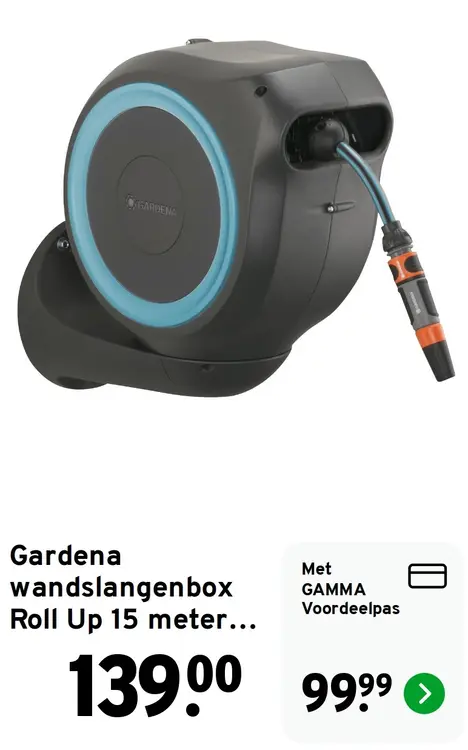 Aanbieding: Wandslangenbox Roll Up 15 meter