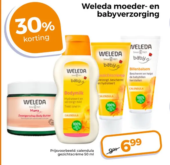 Aanbieding: Weleda moeder- en babyverzorging