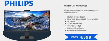 Aanbieding: Philips P Line 346P1CRH/00
