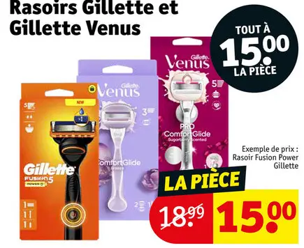 Offre: Rasoirs Gillette et Gillette Venus