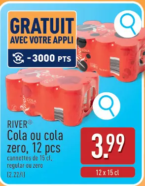 Offre: RIVER® Cola ou cola zero