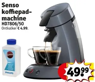 Promotie: Senso koffiepad-machine