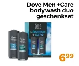 Aanbieding: Dove Men+Care bodywash duo geschenkset