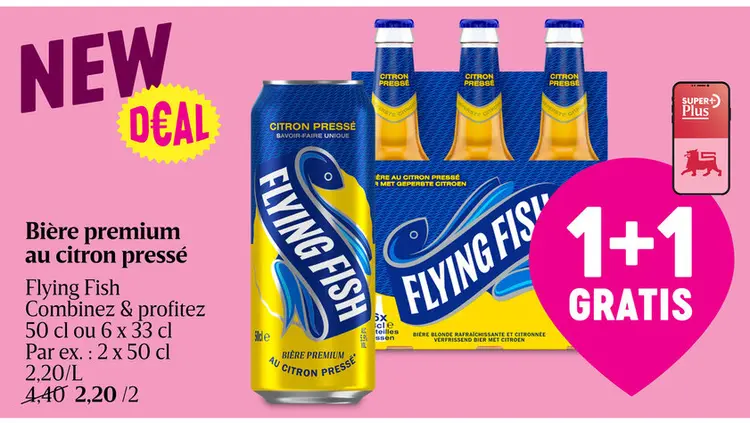Offre: Bière premium au citron pressé