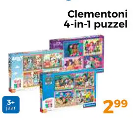 Aanbieding: Clementoni 4-in-1 puzzel
