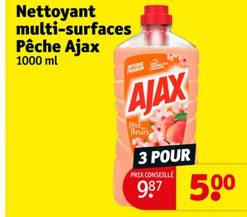Offre: Nettoyant multi-surfaces Pêche Ajax