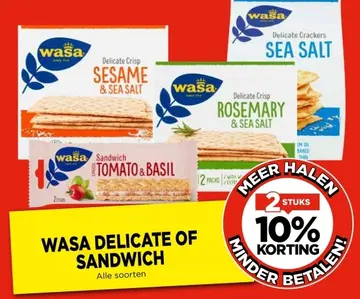 Aanbieding: Wasa delicate of sandwich