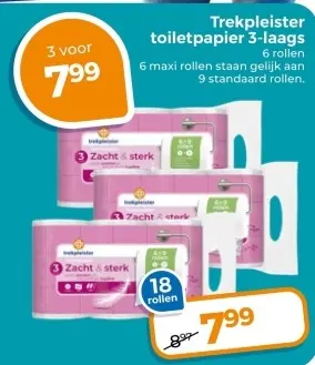 Aanbieding: toiletpapier 3-laags