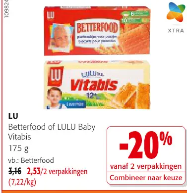 Promotie: Betterfood of LULU Baby Vitabis