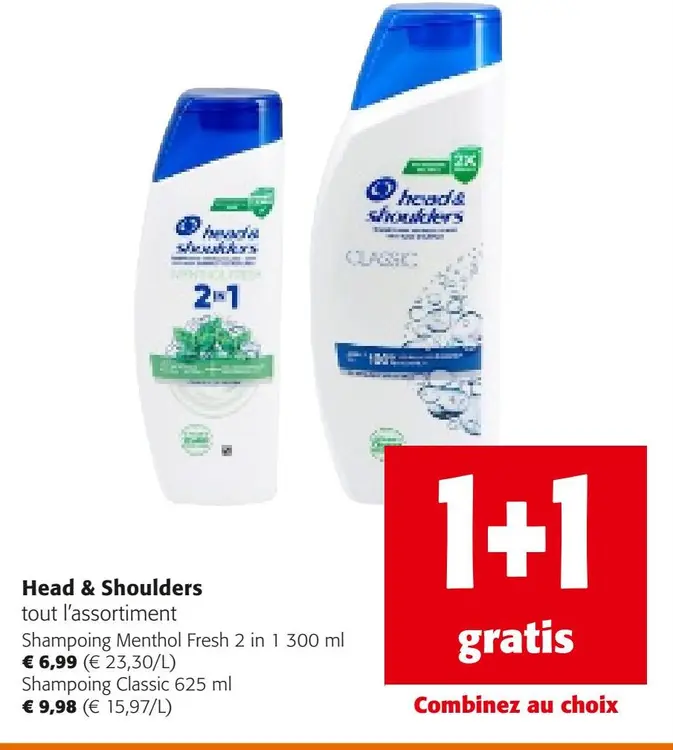 Offre: Shampoing Menthol Fresh 2 in 1 300 ml