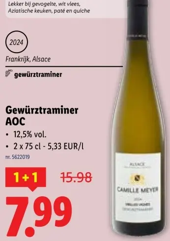 Aanbieding: Gewürztraminer AOC