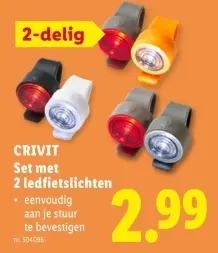 Promotie: Set met 2 ledfietslichten
