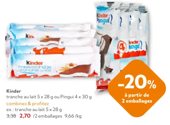Offre: Kinder