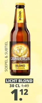 Aanbieding: Grimbergen Blond