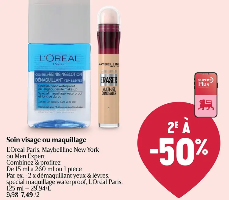 Offre: Soin visage ou maquillage