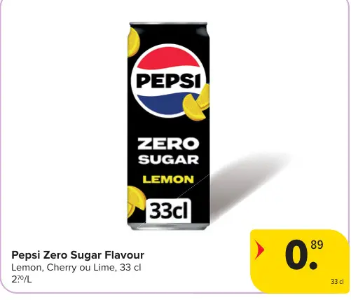 Offre: Pepsi Zero Sugar Flavour