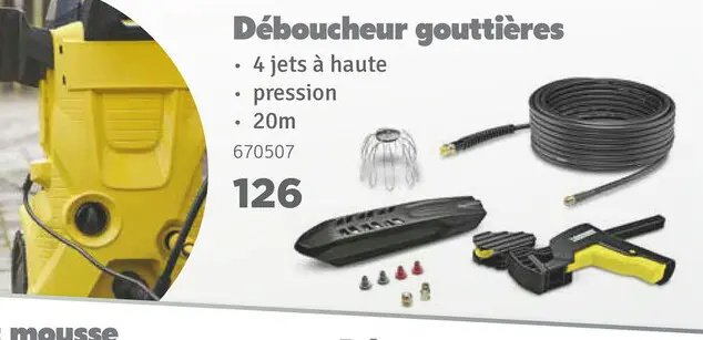Offre: Déboucheur gouttières