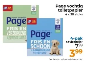 Aanbieding: Vochtig toiletpapier