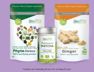 Aanbieding: Phyto-Detox, Premium MATCHA, Ginger