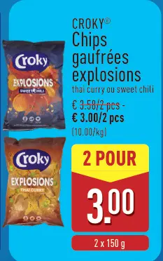Offre: Chips gaufrées explosions