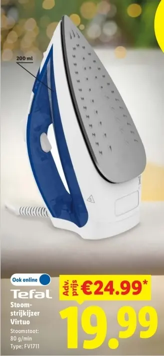Aanbieding: Stoom-strijkijzer Virtuo