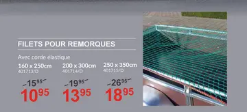 Offre: Filets pour remorques