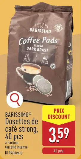 Offre: Dosettes de café strong