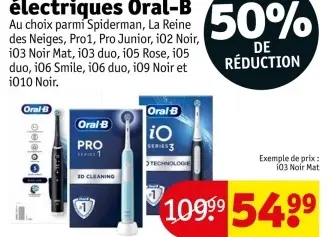 Offre: Brosses à dents électriques Oral-B
