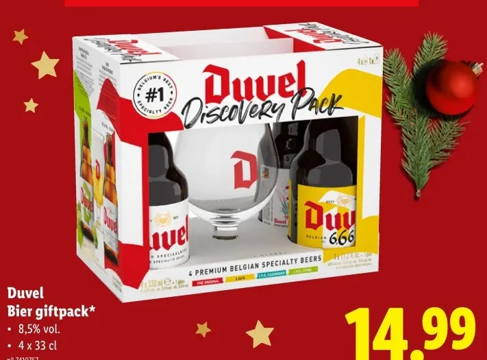 Promotie: Duvel Bier giftpack