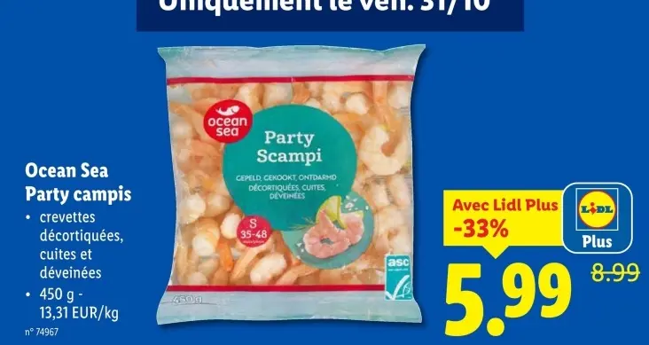 Offre: Party Scampi
