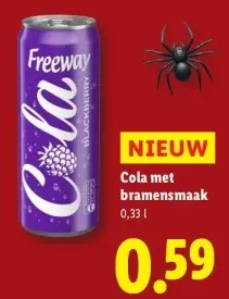 Aanbieding: Cola met bramensmaak
