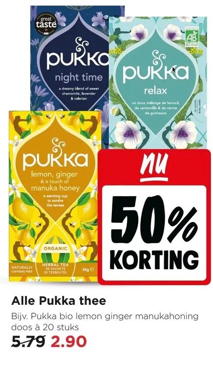 Aanbieding: Alle Pukka thee