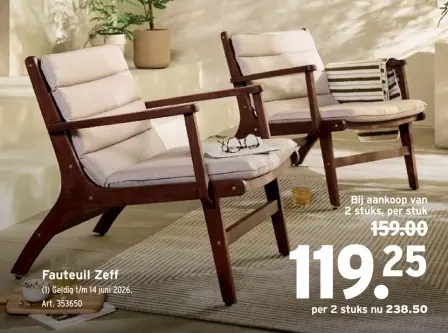 Promotie: Fauteuil Zeff