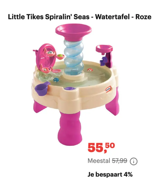 Aanbieding: Spiralin' Seas - Watertafel - Roze