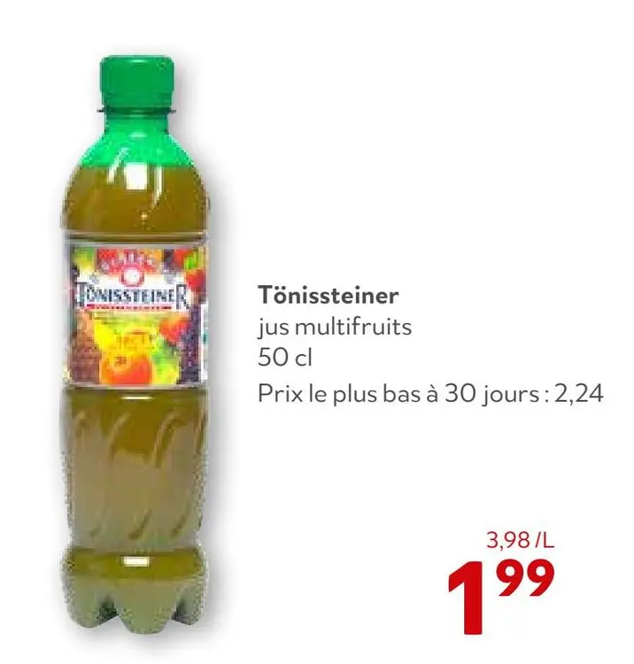 Offre: jus multifruits