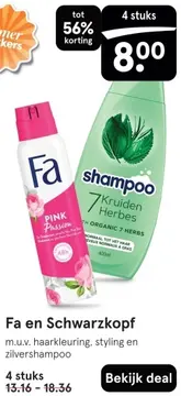Aanbieding: Fa en Schwarzkopf